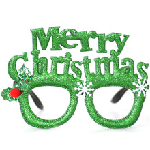 Load image into Gallery viewer, Christmas Glasses Glitter Decorative Glasses Kid Xmax Party Costume Eyeglasses Photo Props Christmas Decoration 2023 Navidad Gift
