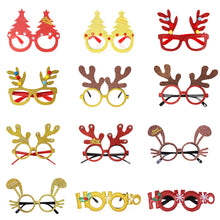 Load image into Gallery viewer, Christmas Glasses Glitter Decorative Glasses Kid Xmax Party Costume Eyeglasses Photo Props Christmas Decoration 2023 Navidad Gift
