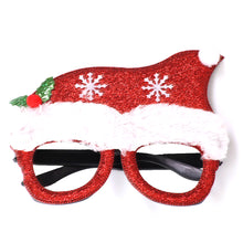 Load image into Gallery viewer, Christmas Glasses Glitter Decorative Glasses Kid Xmax Party Costume Eyeglasses Photo Props Christmas Decoration 2023 Navidad Gift

