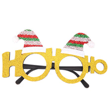 Load image into Gallery viewer, Christmas Glasses Glitter Decorative Glasses Kid Xmax Party Costume Eyeglasses Photo Props Christmas Decoration 2023 Navidad Gift
