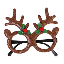 Load image into Gallery viewer, Christmas Glasses Glitter Decorative Glasses Kid Xmax Party Costume Eyeglasses Photo Props Christmas Decoration 2023 Navidad Gift
