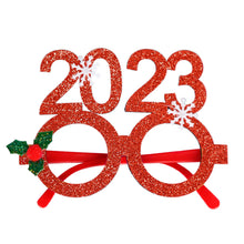 Load image into Gallery viewer, Christmas Glasses Glitter Decorative Glasses Kid Xmax Party Costume Eyeglasses Photo Props Christmas Decoration 2023 Navidad Gift
