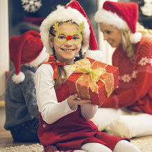 Load image into Gallery viewer, Christmas Glasses Glitter Decorative Glasses Kid Xmax Party Costume Eyeglasses Photo Props Christmas Decoration 2023 Navidad Gift
