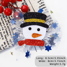Load image into Gallery viewer, Christmas Girls Mesh Hair Clip Cute Antler Snowman Hairpin Kids Barrette Side Clip Headwear Hair Accessories Xmas Party Decoration
