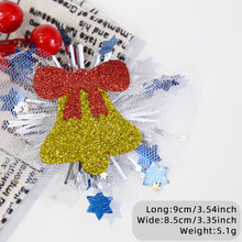 Load image into Gallery viewer, Christmas Girls Mesh Hair Clip Cute Antler Snowman Hairpin Kids Barrette Side Clip Headwear Hair Accessories Xmas Party Decoration
