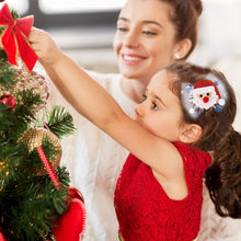 Load image into Gallery viewer, Christmas Girls Mesh Hair Clip Cute Antler Snowman Hairpin Kids Barrette Side Clip Headwear Hair Accessories Xmas Party Decoration
