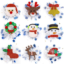 Load image into Gallery viewer, Christmas Girls Mesh Hair Clip Cute Antler Snowman Hairpin Kids Barrette Side Clip Headwear Hair Accessories Xmas Party Decoration
