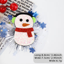 Load image into Gallery viewer, Christmas Girls Mesh Hair Clip Cute Antler Snowman Hairpin Kids Barrette Side Clip Headwear Hair Accessories Xmas Party Decoration
