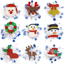 Load image into Gallery viewer, Christmas Girls Mesh Hair Clip Cute Antler Snowman Hairpin Kids Barrette Side Clip Headwear Hair Accessories Xmas Party Decoration
