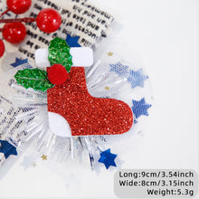 Load image into Gallery viewer, Christmas Girls Mesh Hair Clip Cute Antler Snowman Hairpin Kids Barrette Side Clip Headwear Hair Accessories Xmas Party Decoration

