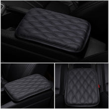 Load image into Gallery viewer, Car Interior Center Armrest Mat Auto Armrests Storage Box Leather Mats Dust-proof Cushion Cover Armrest Protector Pad
