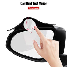 Load image into Gallery viewer, 2Pcs 360 Rotatable Car Blind Spot Mirror and Rain Eyebrow Auto Parking Safety Auxiliary Mirror Accessories
