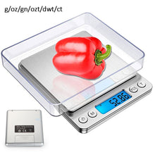 Load image into Gallery viewer, Digital Kitchen Scale 3kg/0.1g Mini Jewelry Scale Food Scales Digital Weight Gram and Oz Digital Gram Scale with LCD/ Tare
