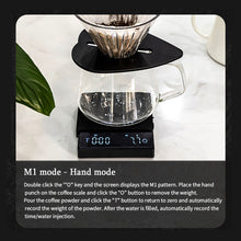 Load image into Gallery viewer, Digital Coffee Scale with Timer LED Screen Espresso USB 2kg/ 0.1g High Precision Measures in Oz/ml/g Kitchen Scale
