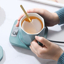 Load image into Gallery viewer, Electric Mug Mat Constant TemperatureIntelligent Warm Coaster for Coffee Milk Tea Office Home Office Desktop Cup Heater Gift
