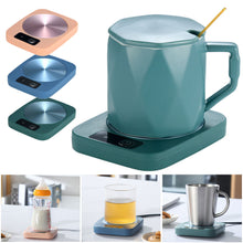 Load image into Gallery viewer, Electric Mug Mat Constant TemperatureIntelligent Warm Coaster for Coffee Milk Tea Office Home Office Desktop Cup Heater Gift

