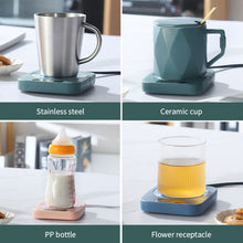 Load image into Gallery viewer, Electric Mug Mat Constant TemperatureIntelligent Warm Coaster for Coffee Milk Tea Office Home Office Desktop Cup Heater Gift

