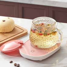 Load image into Gallery viewer, USB Power Suply Office Tea Coffee Cup Mug Desktop Warmer Cup Heater Thermostatic Coffee Milk Tea Cup Coaster Heating Mat

