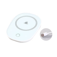 Load image into Gallery viewer, USB Power Suply Office Tea Coffee Cup Mug Desktop Warmer Cup Heater Thermostatic Coffee Milk Tea Cup Coaster Heating Mat
