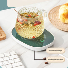Load image into Gallery viewer, USB Power Suply Office Tea Coffee Cup Mug Desktop Warmer Cup Heater Thermostatic Coffee Milk Tea Cup Coaster Heating Mat
