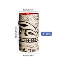 Load image into Gallery viewer, Hawaii Easter Island Tiki Cup Cocktail Cup Ceramic Porcelain Beer Wine Mug Party Cocktail Glass Cup Bar Decorations Gift
