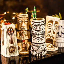 Load image into Gallery viewer, Hawaii Easter Island Tiki Cup Cocktail Cup Ceramic Porcelain Beer Wine Mug Party Cocktail Glass Cup Bar Decorations Gift

