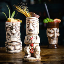 Load image into Gallery viewer, Hawaii Easter Island Tiki Cup Cocktail Cup Ceramic Porcelain Beer Wine Mug Party Cocktail Glass Cup Bar Decorations Gift
