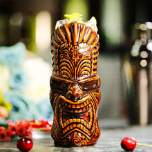Load image into Gallery viewer, Hawaii Easter Island Tiki Cup Cocktail Cup Ceramic Porcelain Beer Wine Mug Party Cocktail Glass Cup Bar Decorations Gift
