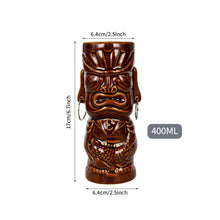 Load image into Gallery viewer, Hawaii Easter Island Tiki Cup Cocktail Cup Ceramic Porcelain Beer Wine Mug Party Cocktail Glass Cup Bar Decorations Gift
