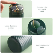 Load image into Gallery viewer, Pop-up Automatic Toothpick Dispenser Portable Plastic Toothpick Holder Container Creative Press Toothpick Storage Box Organizer
