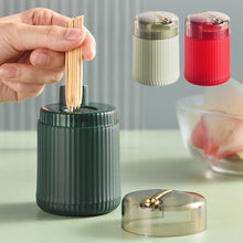 Load image into Gallery viewer, Pop-up Automatic Toothpick Dispenser Portable Plastic Toothpick Holder Container Creative Press Toothpick Storage Box Organizer
