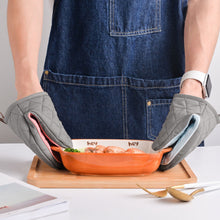 Load image into Gallery viewer, Non-slip Silicone Anti-scalding Oven Gloves Mitts Kitchen Oven Gloves Tray Dish Bowl Holder Baking Cooking Hand Clip for BBQ
