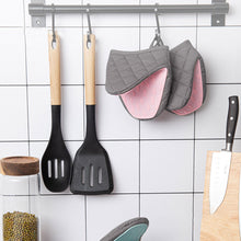 Load image into Gallery viewer, Non-slip Silicone Anti-scalding Oven Gloves Mitts Kitchen Oven Gloves Tray Dish Bowl Holder Baking Cooking Hand Clip for BBQ
