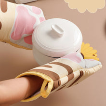 Load image into Gallery viewer, Cute Cartoon Cat Paws Oven Mitts Cat Claw Cotton Baking Insulation Gloves Microwave Heat Resistant Anti-scald Non-slip Glove
