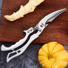Load image into Gallery viewer, Multifunctional Kitchen Food Scissors Stainless Steel Powerful Chicken Bone Kitchen Shears Seafood Fish Scale Scissors Kitchen Tools
