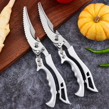 Load image into Gallery viewer, Multifunctional Kitchen Food Scissors Stainless Steel Powerful Chicken Bone Kitchen Shears Seafood Fish Scale Scissors Kitchen Tools
