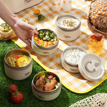 Load image into Gallery viewer, Stainless Steel Insulation Lunch Box Microwave Oven Thermal Bento Box Double-layer Leak-Proof Lunch Container Food Jar Lunchbox
