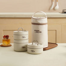 Load image into Gallery viewer, Stainless Steel Insulation Lunch Box Microwave Oven Thermal Bento Box Double-layer Leak-Proof Lunch Container Food Jar Lunchbox
