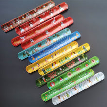 Load image into Gallery viewer, 5/10pcs Christmas Slap Bracelet Cartoon Santa Elk Snowflakes Wrist Strap Kid Friendship Couples Bracelets New Year Party Decoration
