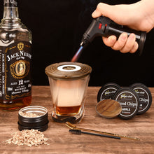 Load image into Gallery viewer, Cocktail Smoker Whiskey Wooden Smoked Wood Hood Smoker For Bar Drinks Kitchen Bartender Tools For Whiskey Alcoholic Drinks Gift
