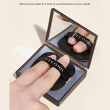 Load image into Gallery viewer, Portable Oil Absorbent Paper With Powder Puff Mirror Oil Control Makeup Holding Bamboo Charcoal Paper Facial Cleaning Tool
