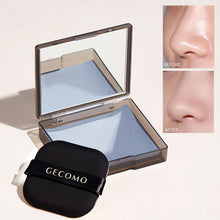 Load image into Gallery viewer, Portable Oil Absorbent Paper With Powder Puff Mirror Oil Control Makeup Holding Bamboo Charcoal Paper Facial Cleaning Tool
