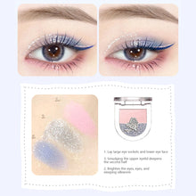 Load image into Gallery viewer, 3 Colors Eyeshadow Palette Matte Pearlescent Portable Long-lasting Eyeshadow Palette Eye Makeup Beauty Cosmetics
