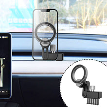 Load image into Gallery viewer, Car Phone Holder Stand Compatible with Magsafe Magnetic Car Phone Mobile Cell Phone Support Mount Base Black for Tesla Model 3 Model Y
