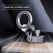 Load image into Gallery viewer, Car Phone Holder Stand Compatible with Magsafe Magnetic Car Phone Mobile Cell Phone Support Mount Base Black for Tesla Model 3 Model Y
