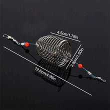 Load image into Gallery viewer, 1PC Stainless Steel Metal Nest Punch Fishing Bait Catcher Outdoor Fishing Accessories With Pins And Figure Eight Rings
