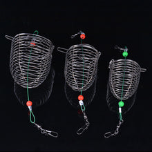 Load image into Gallery viewer, 1PC Stainless Steel Metal Nest Punch Fishing Bait Catcher Outdoor Fishing Accessories With Pins And Figure Eight Rings
