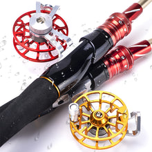 Load image into Gallery viewer, All-Metal Front Wheel Portable Super Light Ice Fishing Spinning Wheel Live Fish Buckle Winter Outdoor Tackle Accessories
