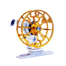 Load image into Gallery viewer, All-Metal Front Wheel Portable Super Light Ice Fishing Spinning Wheel Live Fish Buckle Winter Outdoor Tackle Accessories

