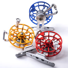Load image into Gallery viewer, All-Metal Front Wheel Portable Super Light Ice Fishing Spinning Wheel Live Fish Buckle Winter Outdoor Tackle Accessories
